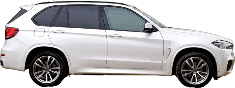 White SUV side view
